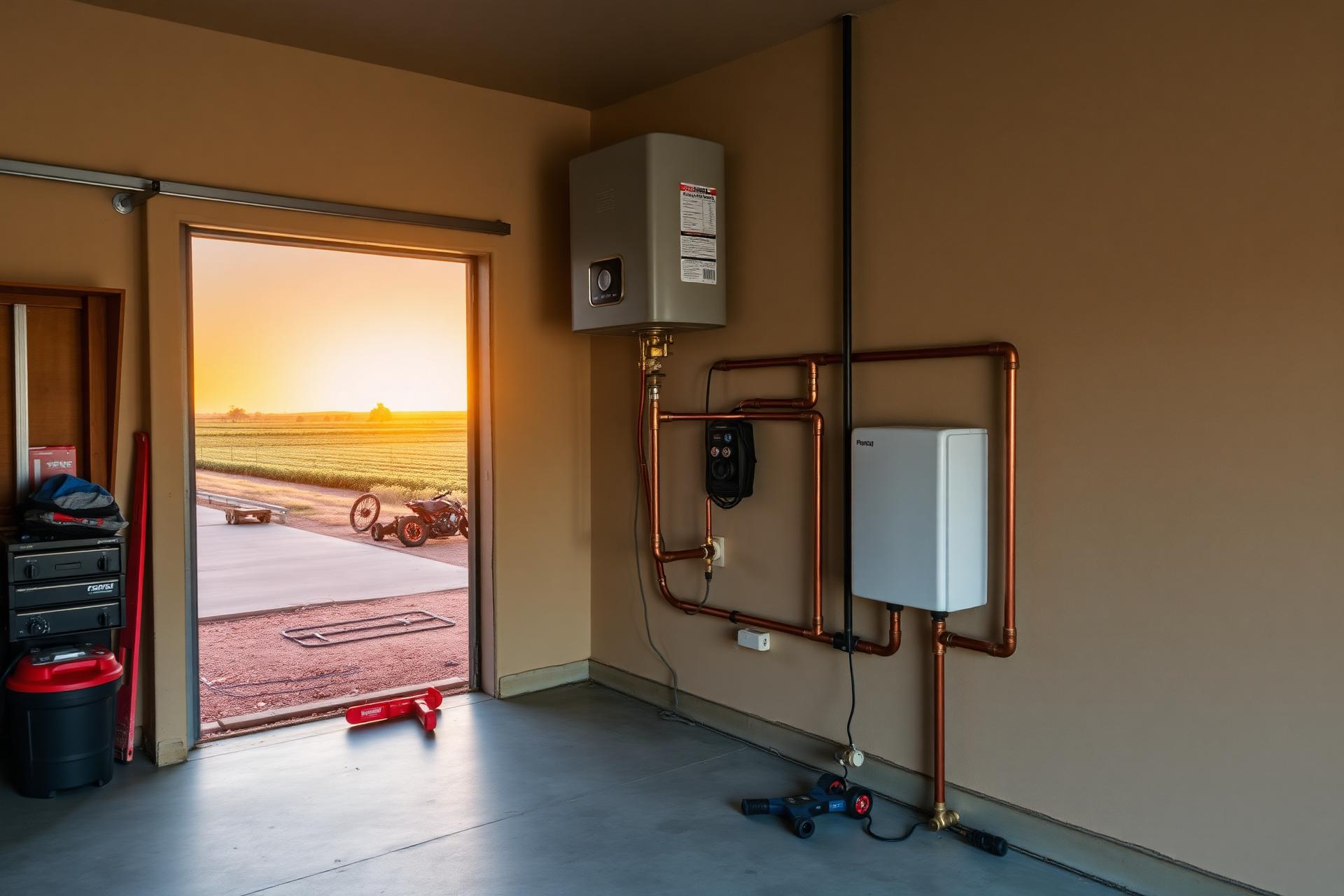 Tankless water heater install in an Atwater ranch home